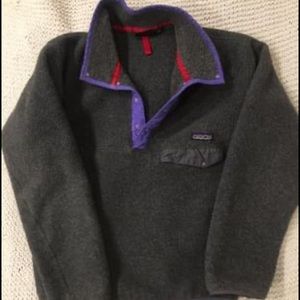 Vintage Patagonia Grey Snap T Fleece